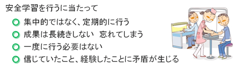 安全学習を行うに当たって